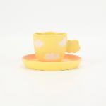 Cloud Shaped Ceramic Cup and Saucer Set