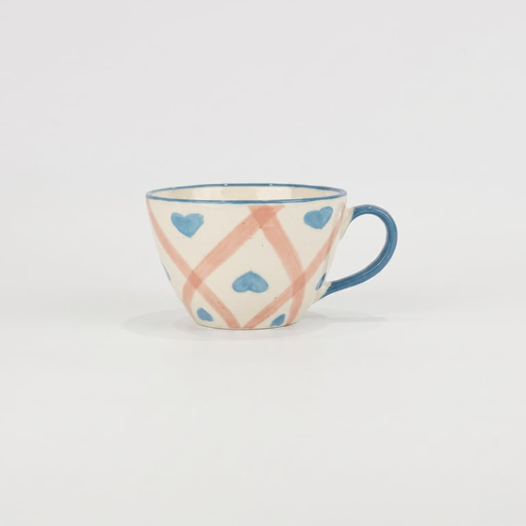 Cottagecore Plaid Tea Cup