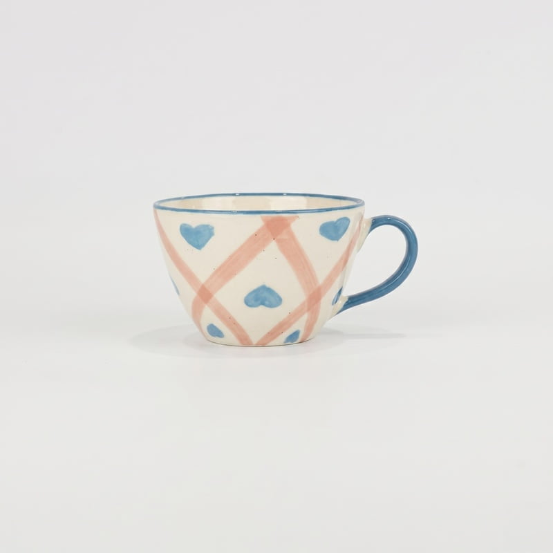 Cottagecore Plaid Tea Cup